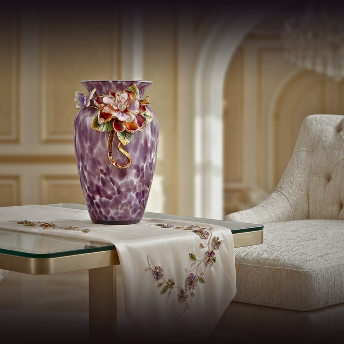 The Royal Amethyst Magnolia Vas