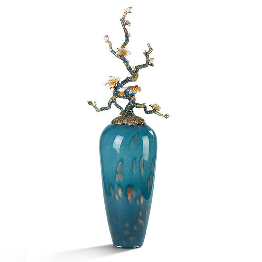 مزهرية "شجرة الحياة" المصنوعة يدويًا من أزور راديانس