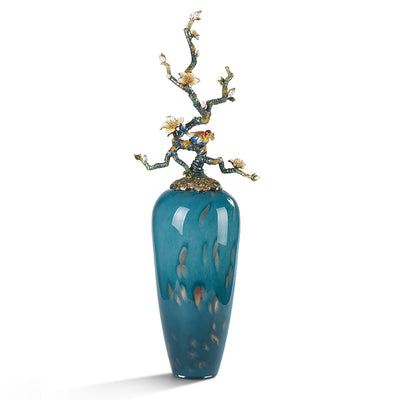 مزهرية "شجرة الحياة" المصنوعة يدويًا من أزور راديانس