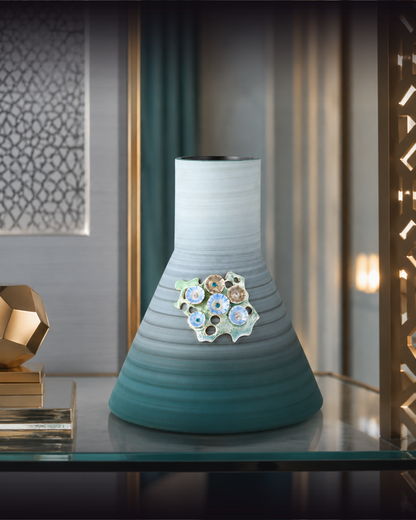 Aegean Waters Ceramic Vase