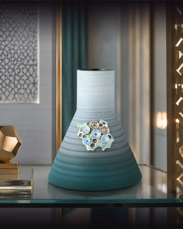 Aegean Waters Ceramic Vase