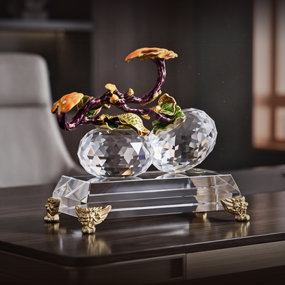 Gilded Harvest Prismatic Sculpture