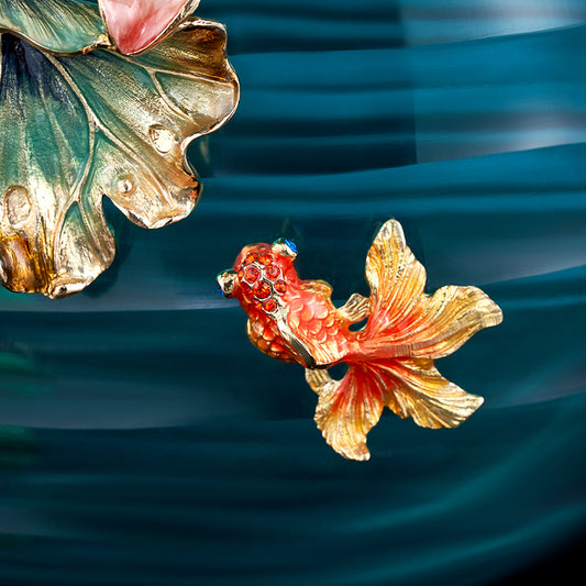 Teal Serenity Lotus Sphere