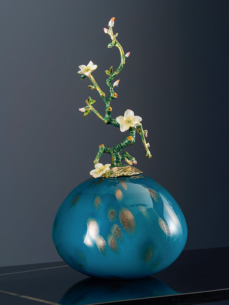 مزهرية زجاجية من نوع "فرع الزهر" من مجموعة "أزور راديانس"