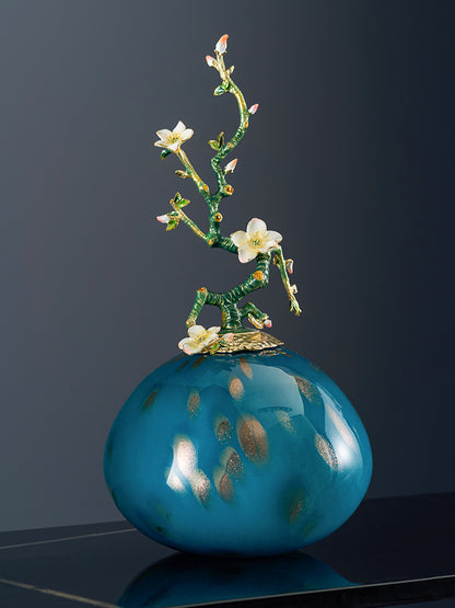 مزهرية زجاجية من نوع "فرع الزهر" من مجموعة "أزور راديانس"