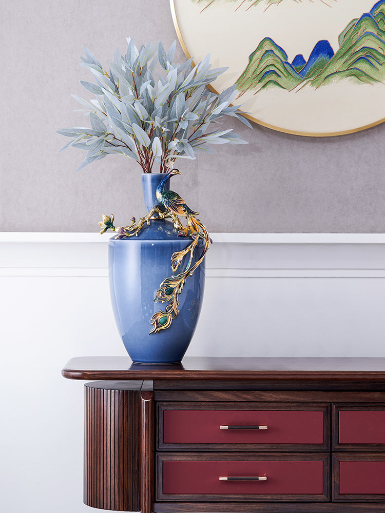 Whispers of Sapphire Vase