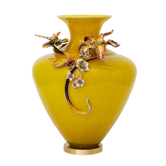 Golden Bloom Vase