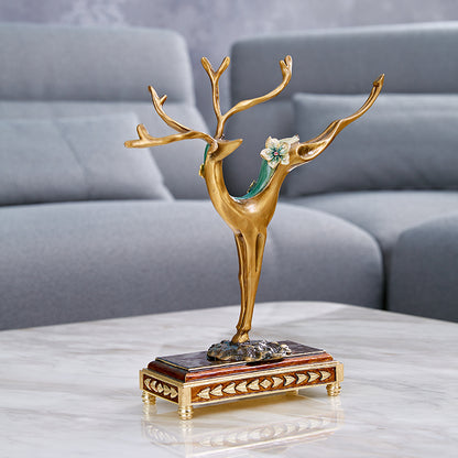 Golden Stag Majesty Figurine