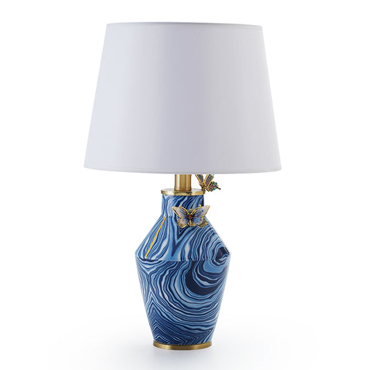 Sapphire Wing Marble Lamp