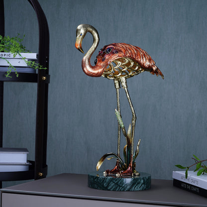Gilded Flamingo Grace Artisan Sculpture