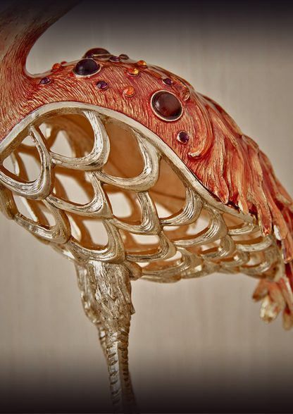 Imperial Flamingo Elegance Gilded Pair