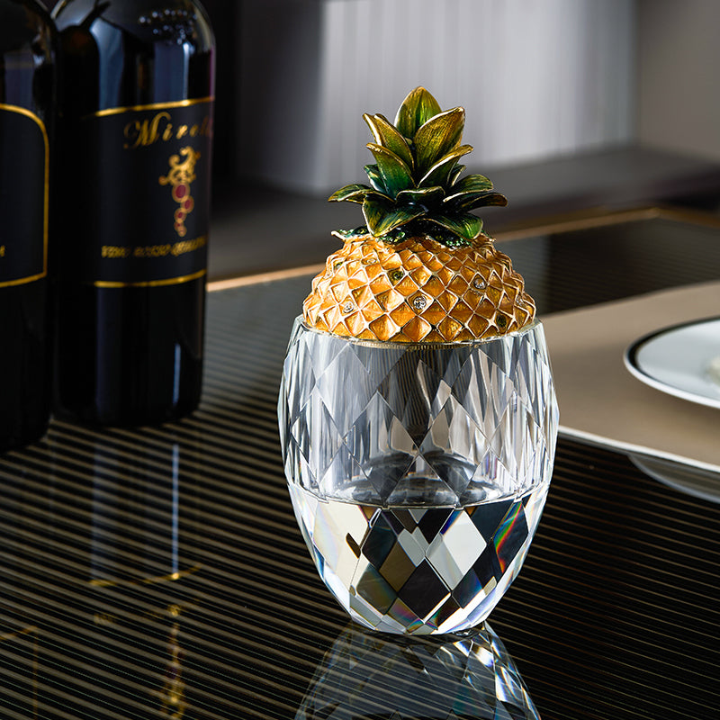 قبو كريستال الأناناس المذهب الإمبراطوري