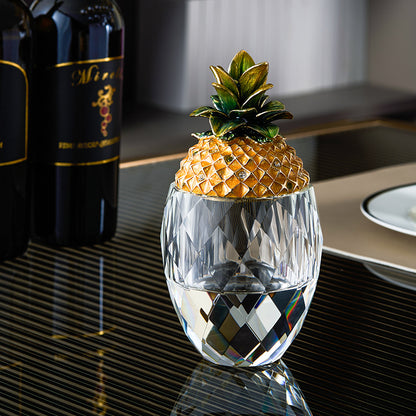 قبو كريستال الأناناس المذهب الإمبراطوري