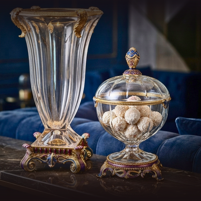 Imperial Crown Jeweled Candy Jar