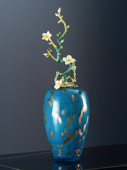 مزهرية زجاجية من نوع "فرع الزهر" من مجموعة "أزور راديانس"