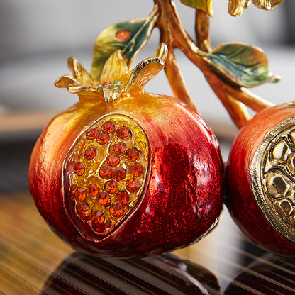 Imperial Pomegranate & Songbird Figurine