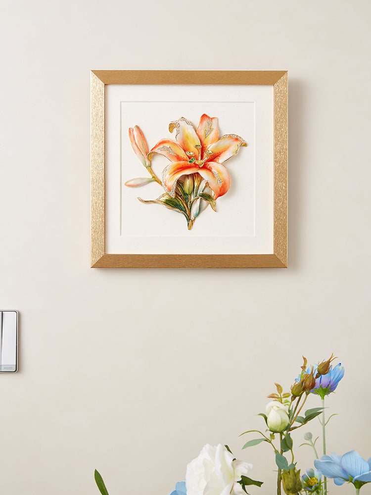 زهرة أبدية زنبق مذهب