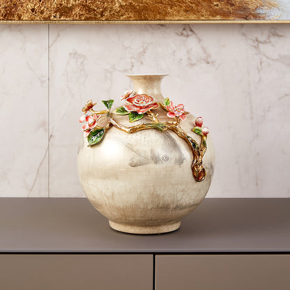 Golden Koi Zen Vessel