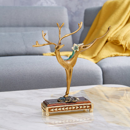 Golden Stag Majesty Figurine