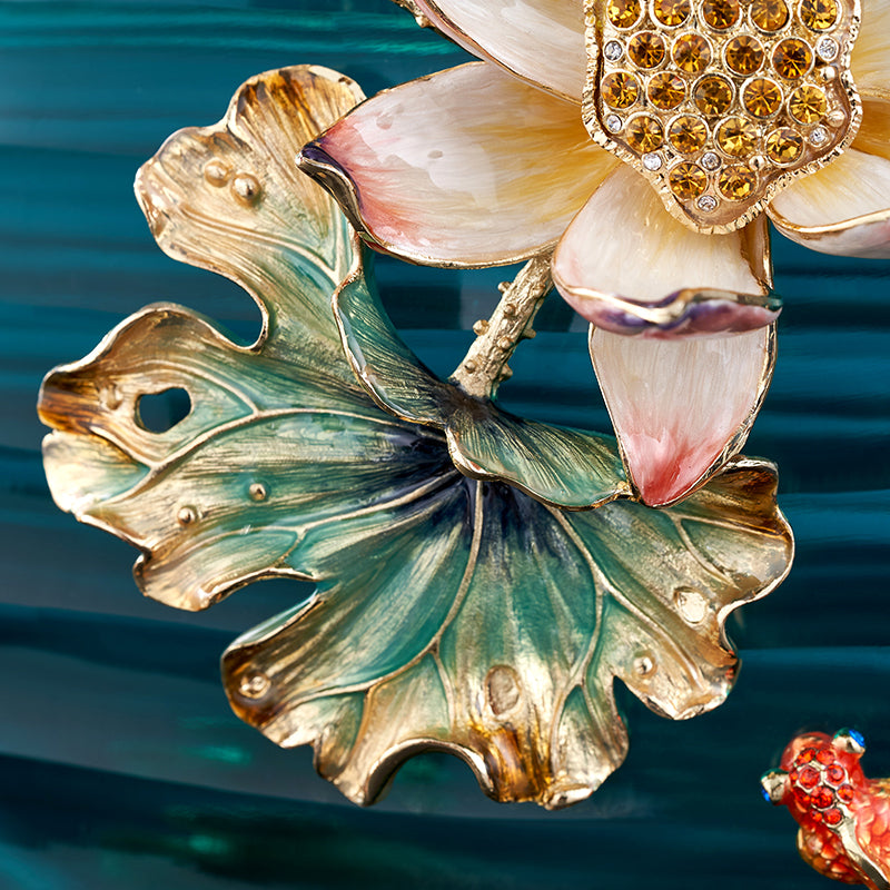 Teal Songbird Lotus Sanctuary