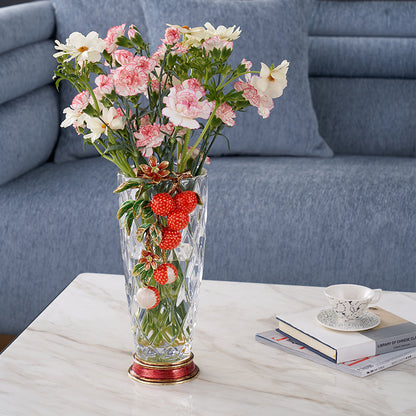 Imperial Lychee Harvest Crystal Vase