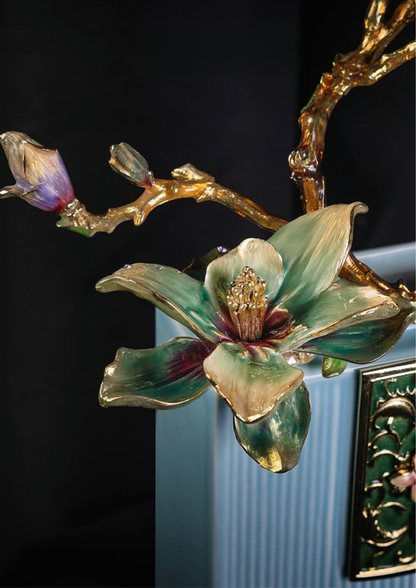 Blue Blossoms Vase