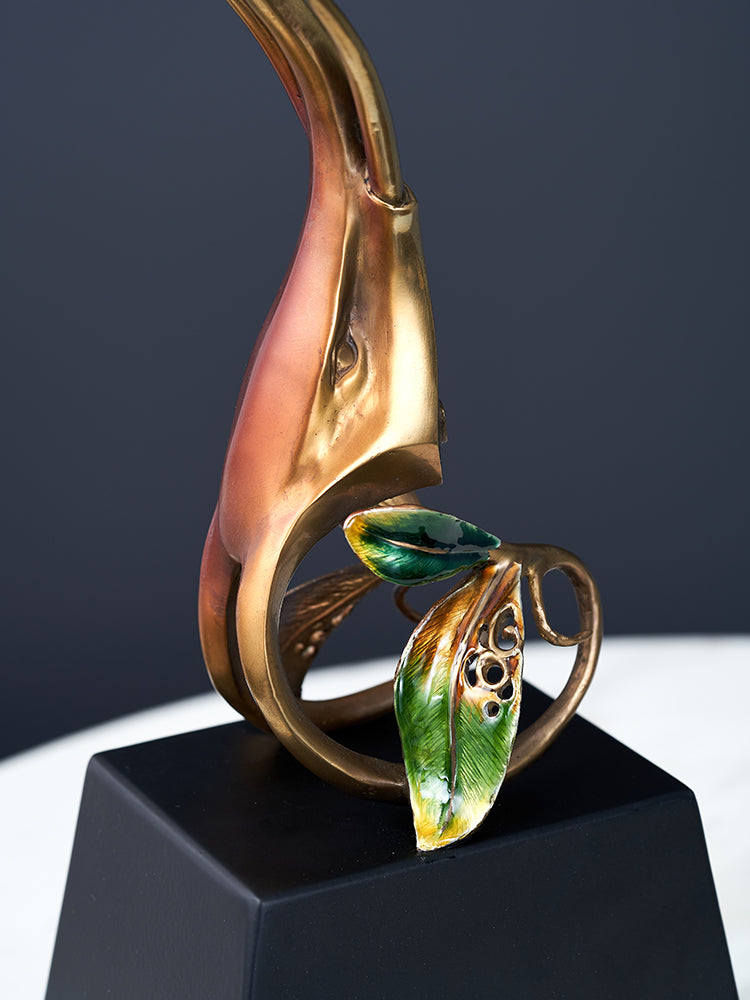 Golden Palm Rise Ornament