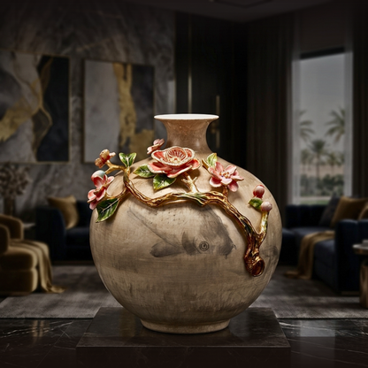 Golden Koi Zen Vessel