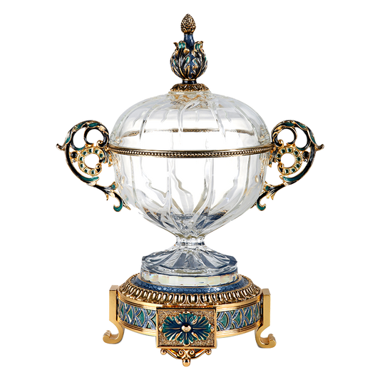 Emerald Majesty Filigree Jar