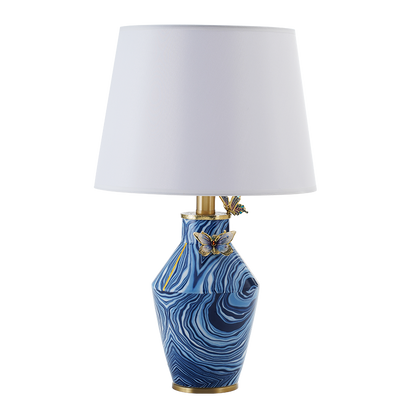 Sapphire Wing Marble Lamp