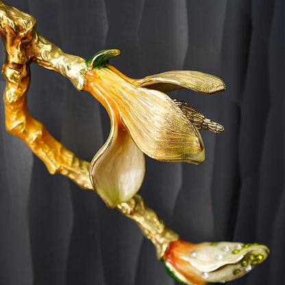 Obsidian Muse Songbird Vase