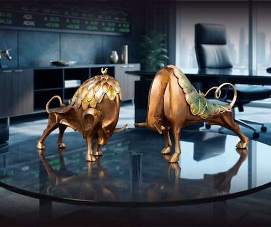 Gilded Bull of Power Ornament V1