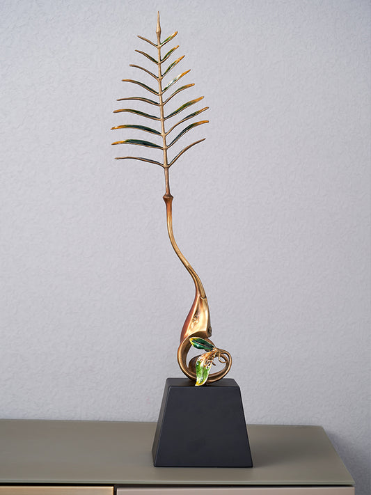 Golden Palm Rise Ornament