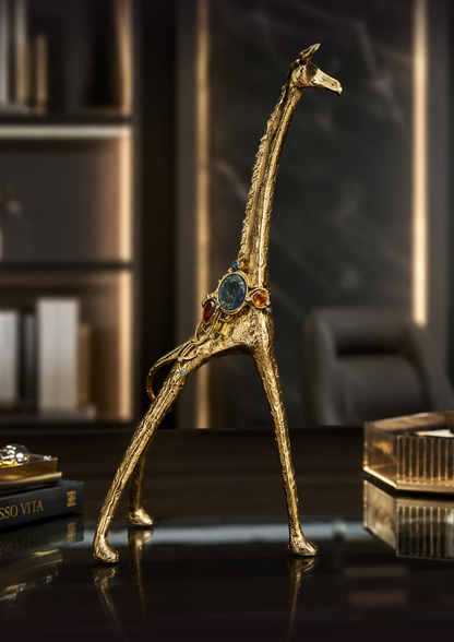 Giraffe of Gold Ascent Ornament