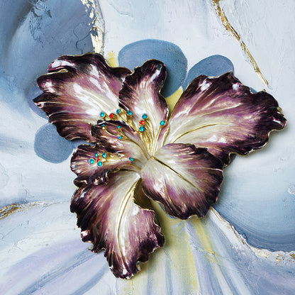 Midnight "Ethereal Orchid" 3D Textured Art