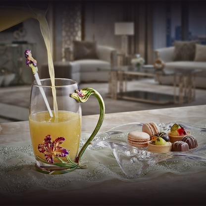 Meadow Bloom Glass Tea Cup