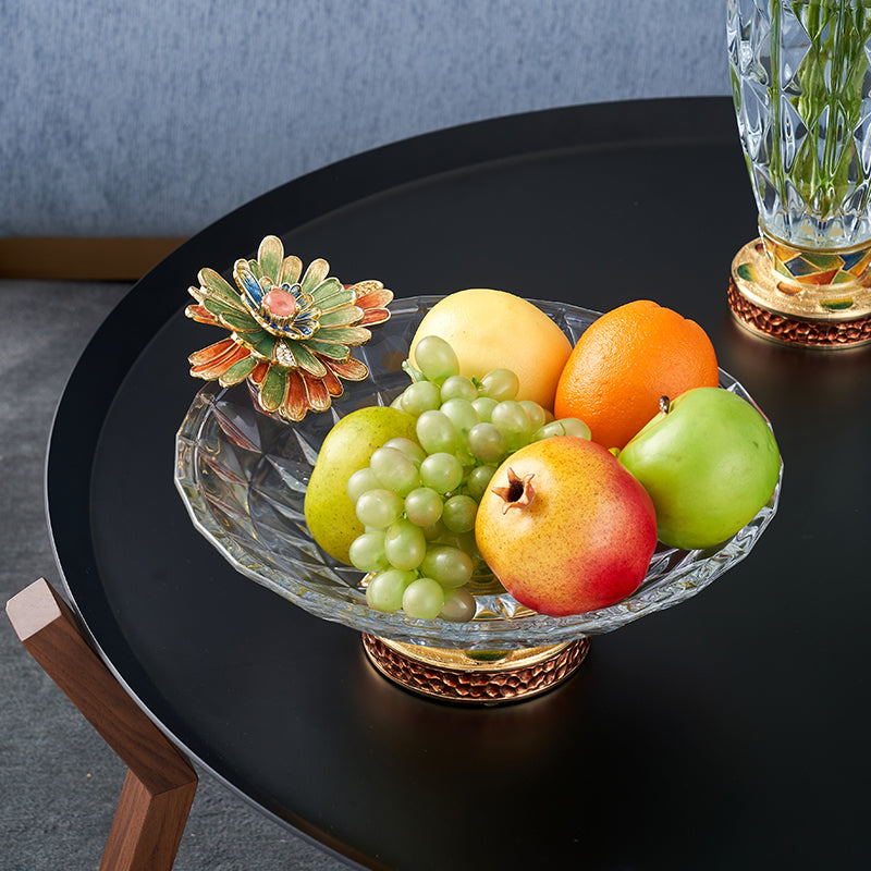 Gilded Bloom Crystal Basin