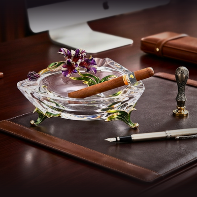 Imperial Iris Crystal Bowl