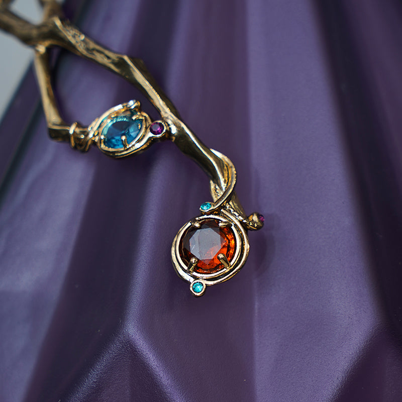 Amethyst Prism Glass Vase