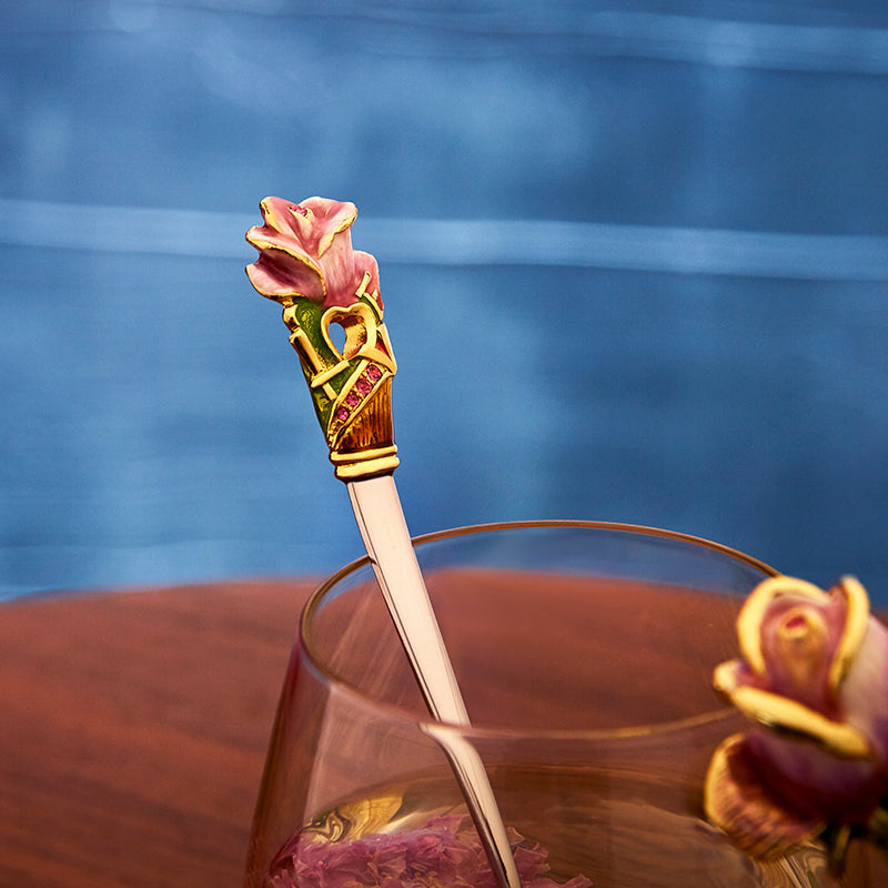 طقم زجاج وملاعق رويال روز إنشانتمنت