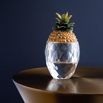 قبو كريستال الأناناس المذهب الإمبراطوري