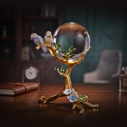 Gilded Azure Oracle Sphere