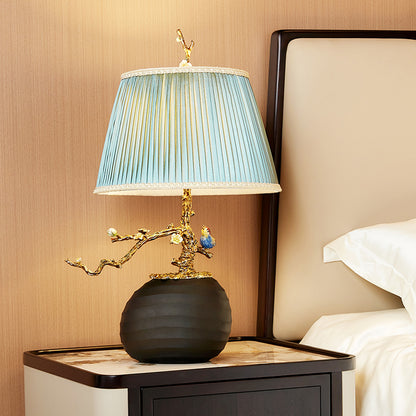 Midnight Sage Songbird Lamp