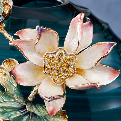 Teal Songbird Lotus Sanctuary