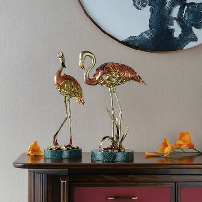 Gilded Flamingo Grace Artisan Sculpture