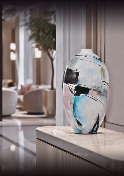 Abstract Horizon Ceramic Vase