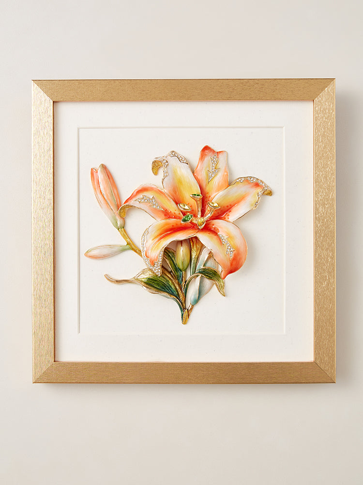 زهرة أبدية زنبق مذهب