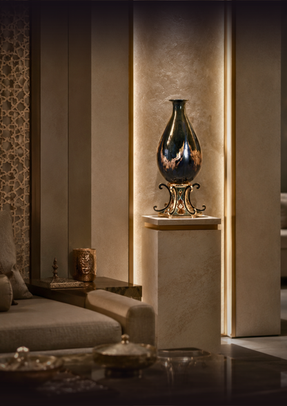 Lusso Vita "Fabula" Jeweled Gallery Vase