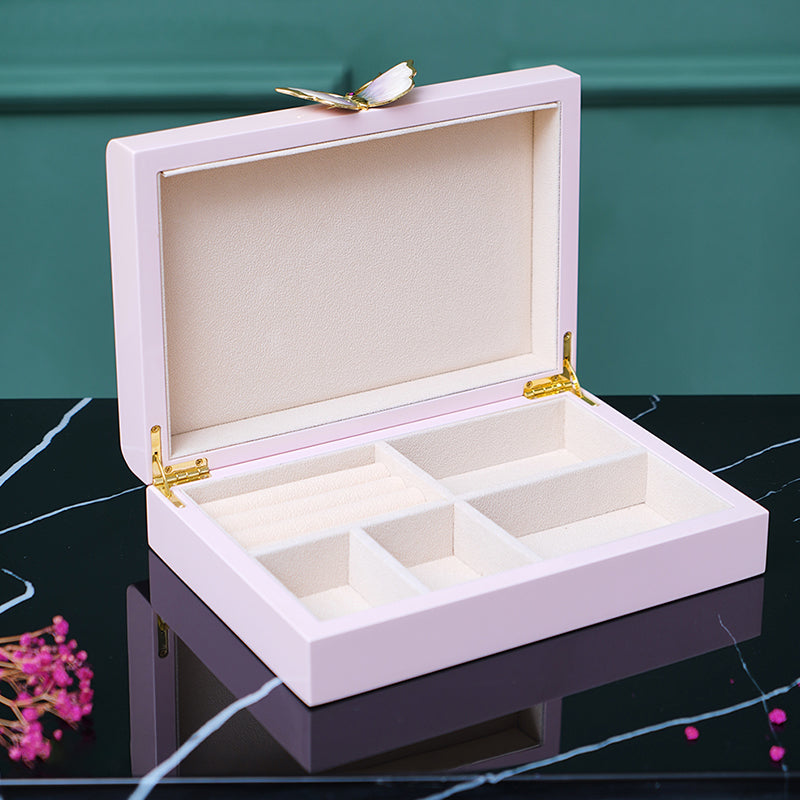 Blush Butterfly Jewelry Box