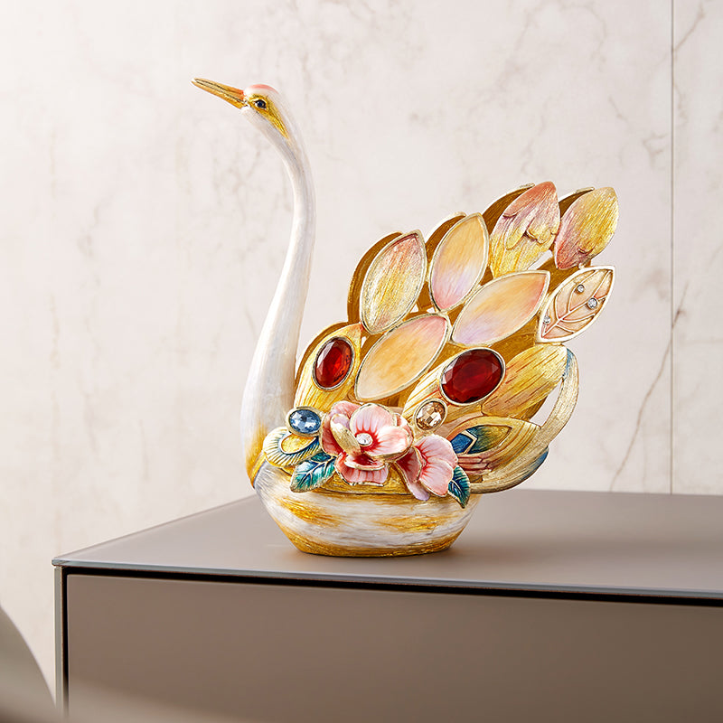 Eternal Grace Jeweled Swan Duo
